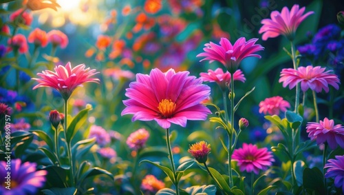 The Beautiful Flower In The Garden Isolation Background