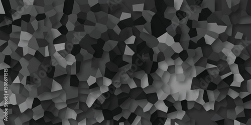 Abstract geometric mosaic background in grayscale offering a modern artistic design for digital visuals