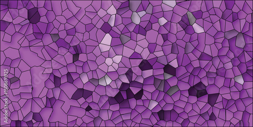 Abstract geometric mosaic design in shades of purple perfect for backgrounds and surface patterns