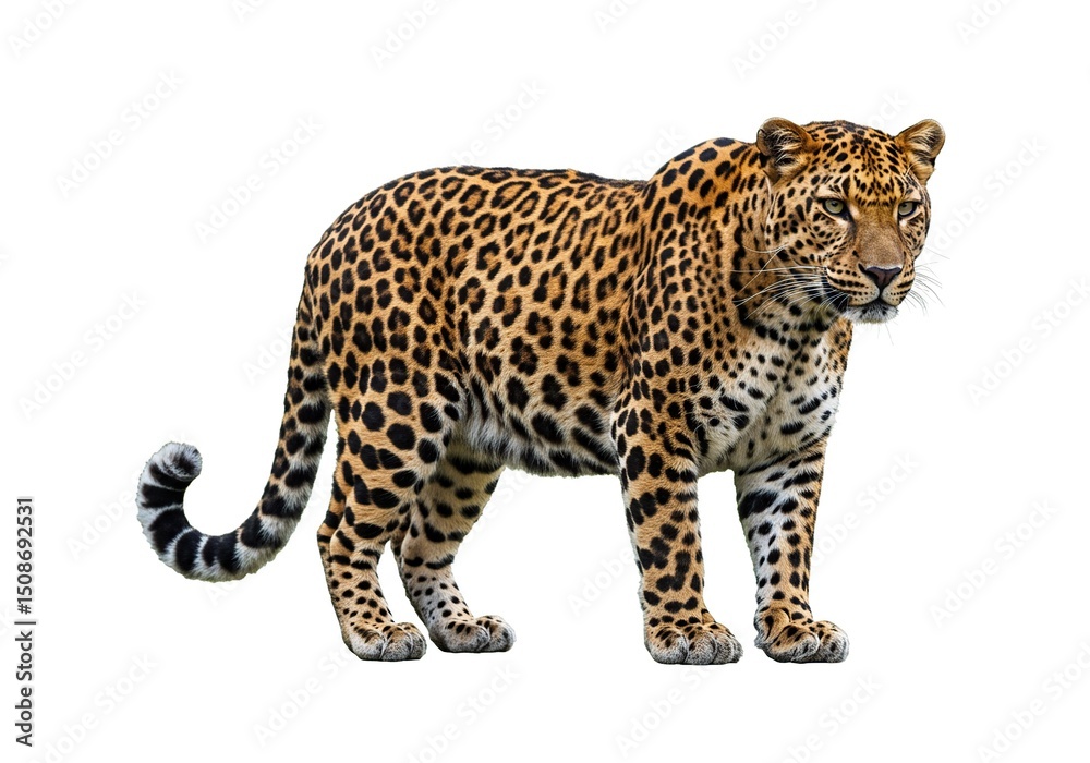 Obraz premium Leopard in profile view