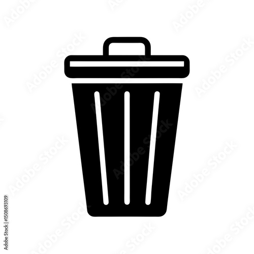 compost bin icon vector flat and clean look isolated