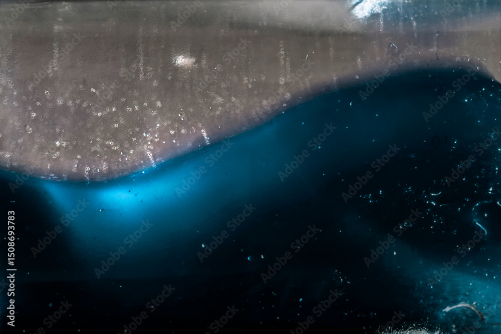 Fototapeta premium welle blau wasser flut kunst