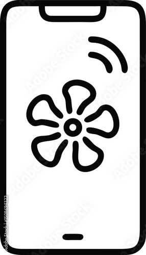 fen vector icon on white background.