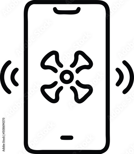 fen vector icon on white background.