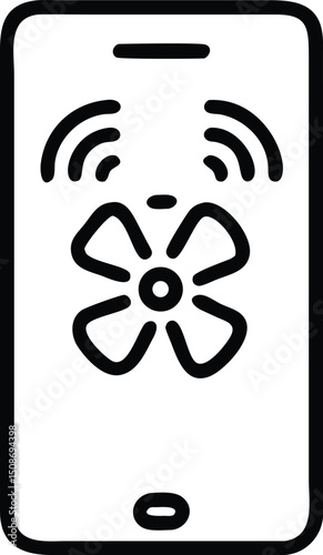 fen vector icon on white background.