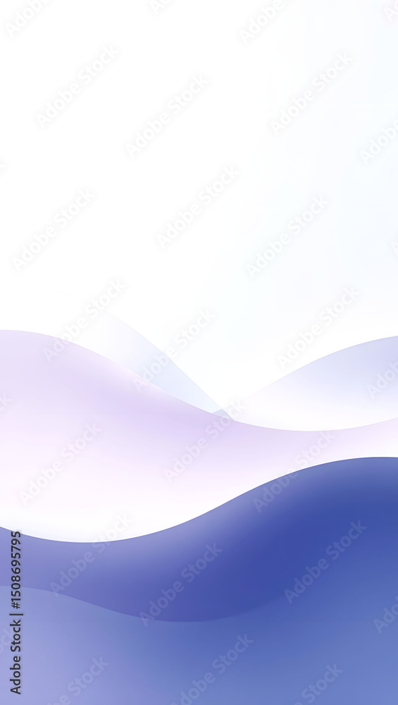 Fototapeta premium Abstract Lavender and White Wave Background Design