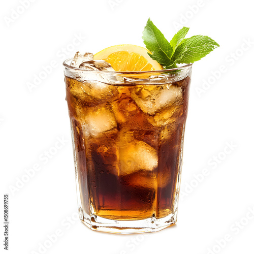 Refreshing Cocktail Drink in a Glass
