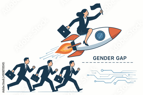 Dynamic Corporate Rocket Launch Concept Symbolizing Business Growth, Innovation, and Success in a Modern Professional Environment with Vibrant Colors and Futuristic Design