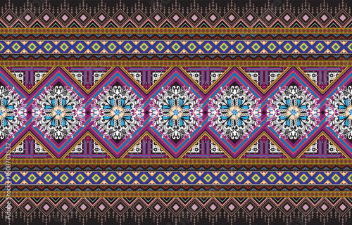 tribal pastel multicolor pastel Navajo seamless vector pattern. aztec abstract geometric art print in a sophisticated aztec style. Vector background with ethnic elements. 