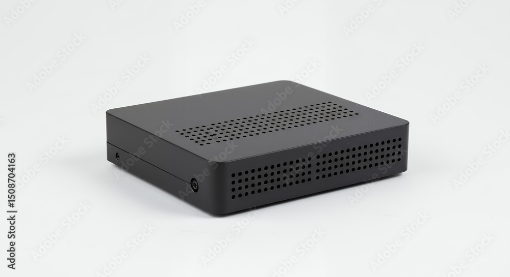 Gray technology box on white background Gray technology box on white background