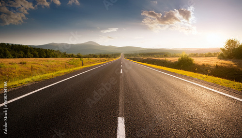 an empty road