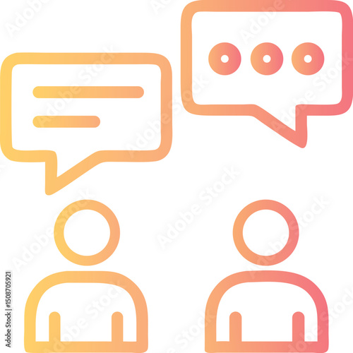 Conversation icon vector