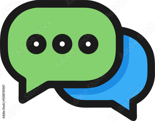 Bubble chat icon vector