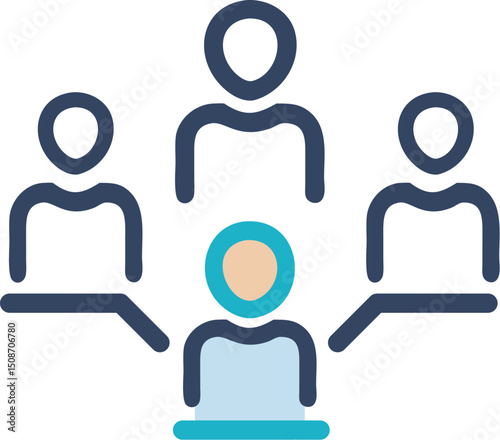 Meeting icon vector
