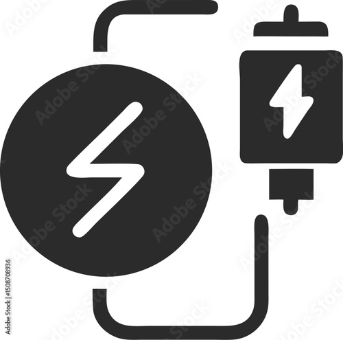 Charge icon vector