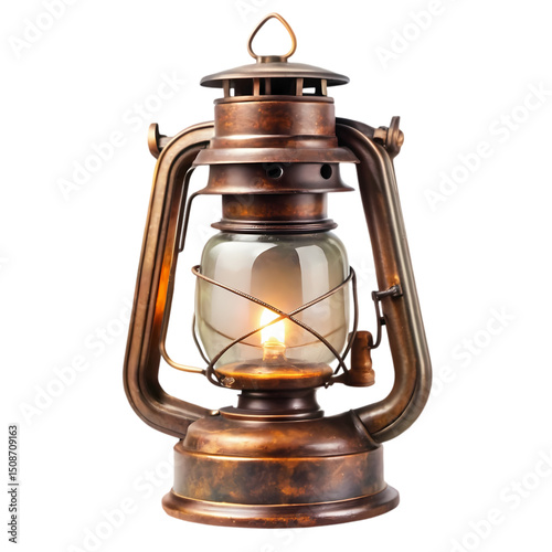 Antique Copper Lantern A Study in Rustic Illumination