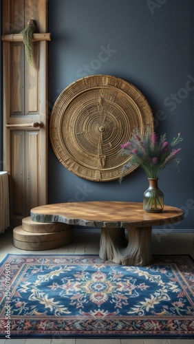 antique clock on the floor
