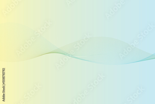 Textured White Background with Metallic Brushed Surface and Flowing Blue Wave Design Elements.Blue Wave Pattern over Metallic Textured Paper