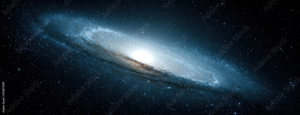 Fototapeta premium Spiral Galaxy In Deep Space