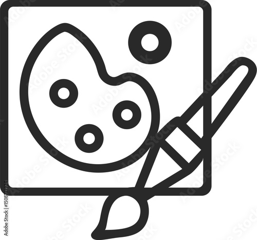 Art icon vector