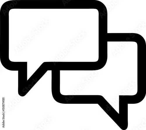 Speech bubble icon vector