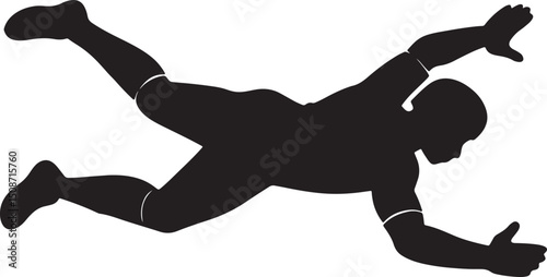 Dynamic Dive: A silhouette captures the dynamic action of a diver mid-air, showcasing a thrilling moment of athletic prowess and skill.