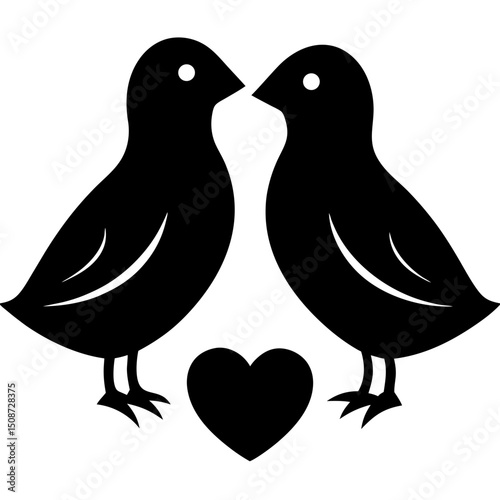 two birds on a branch
