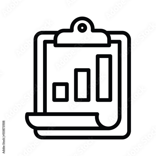 Matrics Vector outline icon. Eps 10 file
