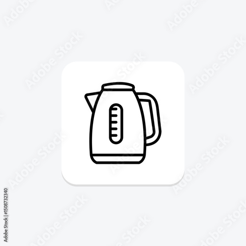 Electric Kettle, vector, pixel perfect, illustrator file