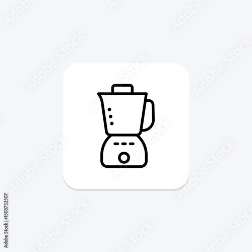 Food Processor, vector, pixel perfect, illustrator file