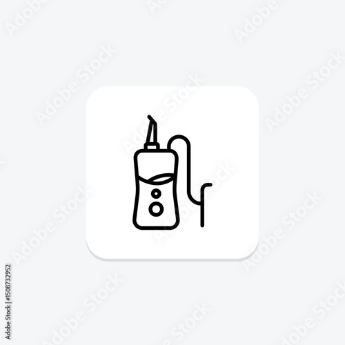 Water Flosser, vector, pixel perfect, illustrator file