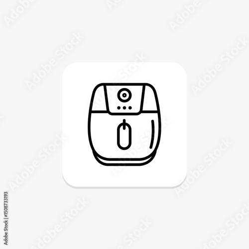 Air Fryer, vector, pixel perfect, illustrator file