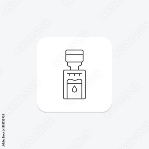 Water Dispenser, vector, pixel perfect, illustrator file