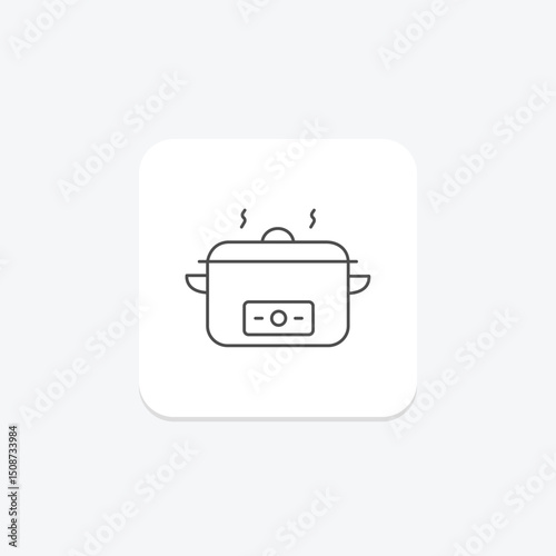 Slow Cooker, vector, pixel perfect, illustrator file
