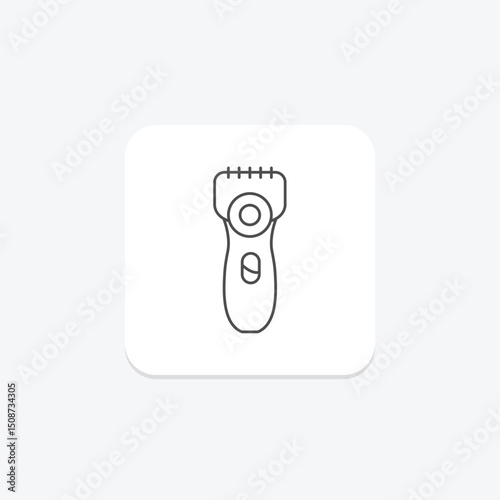 Electric Shaver, vector, pixel perfect, illustrator file