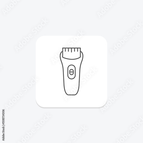 Beard Trimmer, vector, pixel perfect, illustrator file