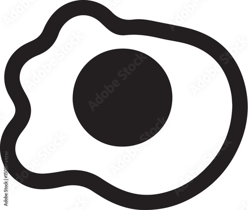Fried Egg Icon Vector