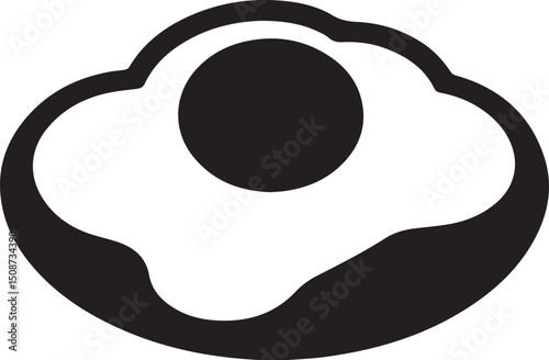 Fried Egg Icon Vector