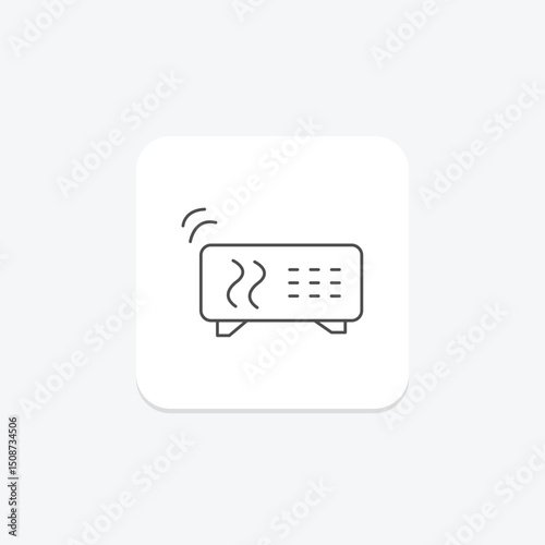 Room Heater, vector, pixel perfect, illustrator file