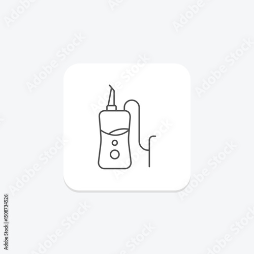 Water Flosser, vector, pixel perfect, illustrator file