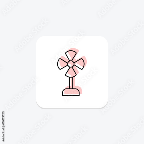 Pedestal Fan, vector, pixel perfect, illustrator file