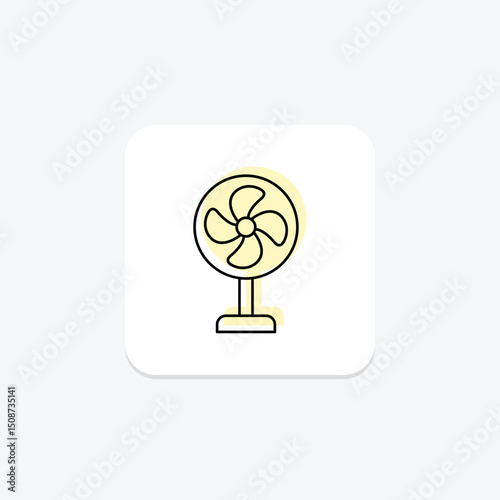 Table Fan, vector, pixel perfect, illustrator file