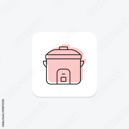 Rice Cooker, vector, pixel perfect, illustrator file