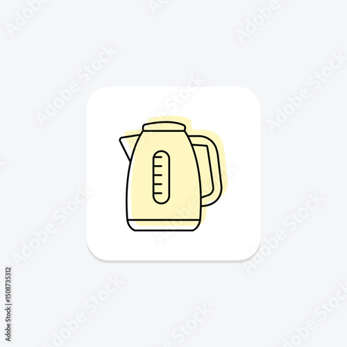Electric Kettle, vector, pixel perfect, illustrator file