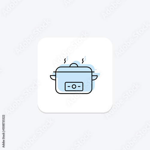 Slow Cooker, vector, pixel perfect, illustrator file