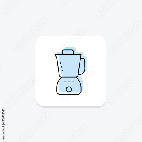 Food Processor, vector, pixel perfect, illustrator file