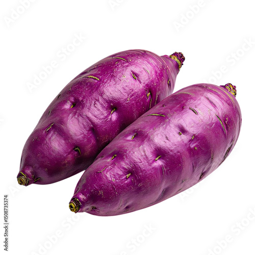 Purple Sweet Potatoes, Isolated Transparent Background