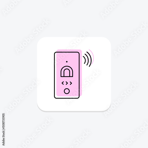 Smart Doorbell, vector, pixel perfect, illustrator file
