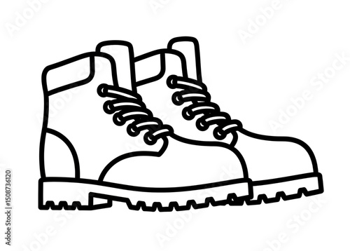 Hiking Boots Illustration