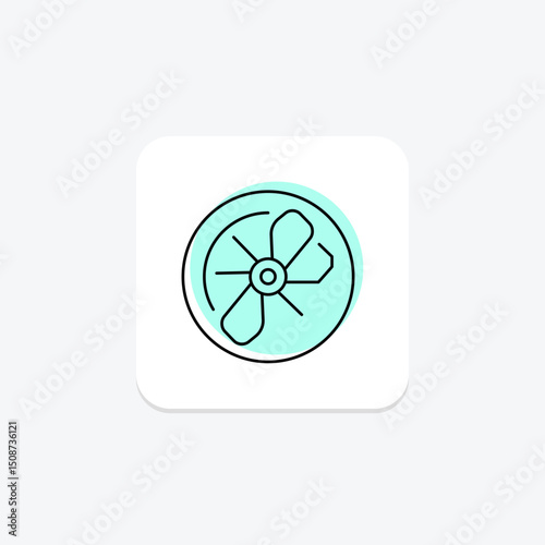 Exhaust Fan, vector, pixel perfect, illustrator file